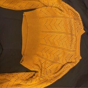 Elegant Mustard Knit Sweater